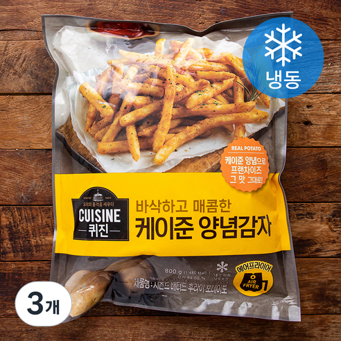 시즌드 배터드 후라이 포테이토 (냉동), 800g, 3개