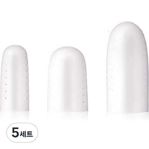 바이미 통기성 실리콘 발가락 보호 쿠션 캡 3종 x 2p 세트 화이트, 5세트