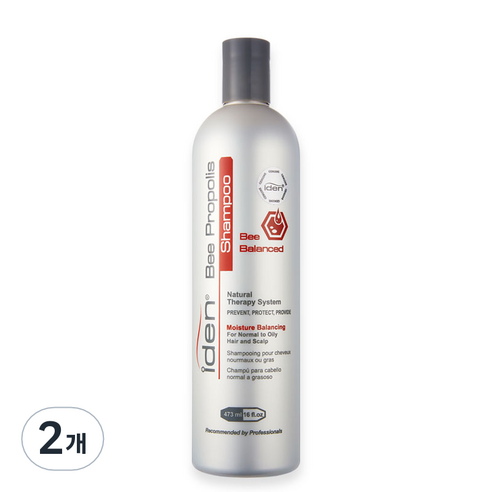아이덴 비 프로폴리스 발란시드 샴푸, 473ml, 2개