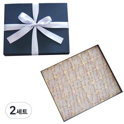 아이러브초코 싸바리 초콜릿 박스 30구 + 주자 리본 세트, 2세트