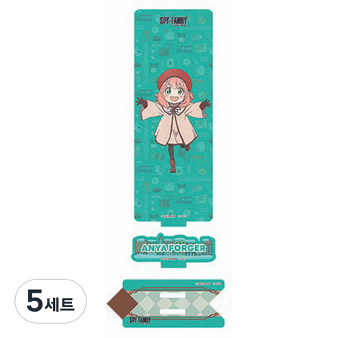 베이글코퍼레이션 스파이패밀리 비주얼 아크릴 스탠드 4종 세트 랜덤발송, 5세트