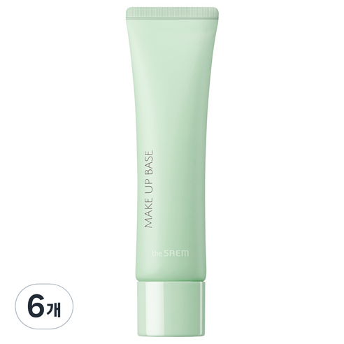 더샘 샘물 에어리 코튼 메이크업 베이스 30ml, 01 그린, 6개