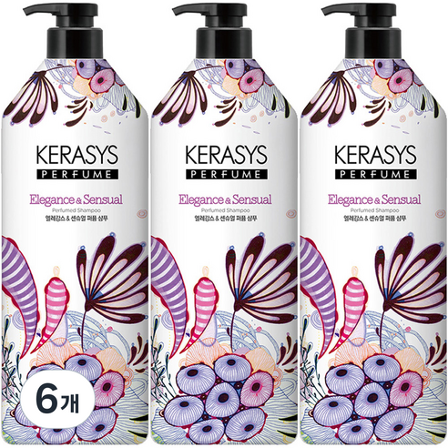 케라시스 엘레강스 앤 센슈얼 퍼퓸 샴푸, 980ml, 6개