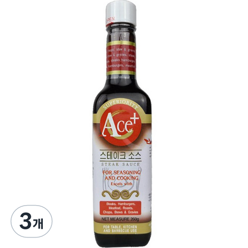 에이스플러스 스테이크 소스, 260g, 3개