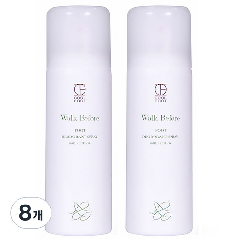 쿨풋 발냄새 풋스프레이 80ml, 8통