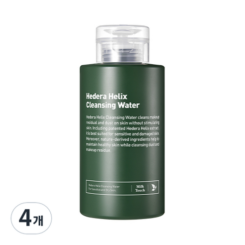 밀크터치 서양송악 클렌징 워터, 400ml, 4개