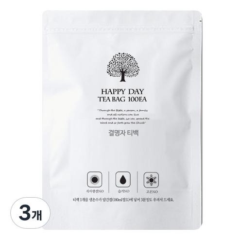 행복약초 결명자 삼각 티백, 1g, 100개입, 3개