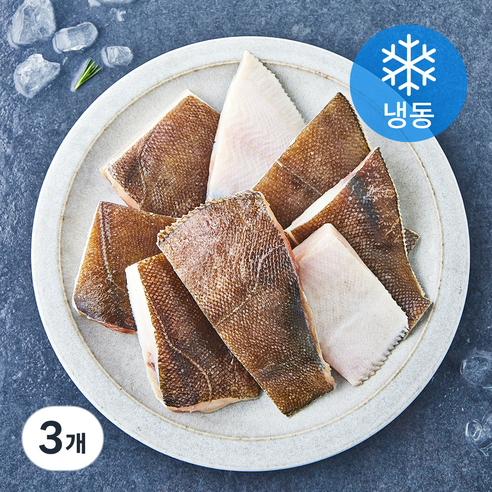 고마워 미국산 가자미 절단 (냉동), 900g, 3개