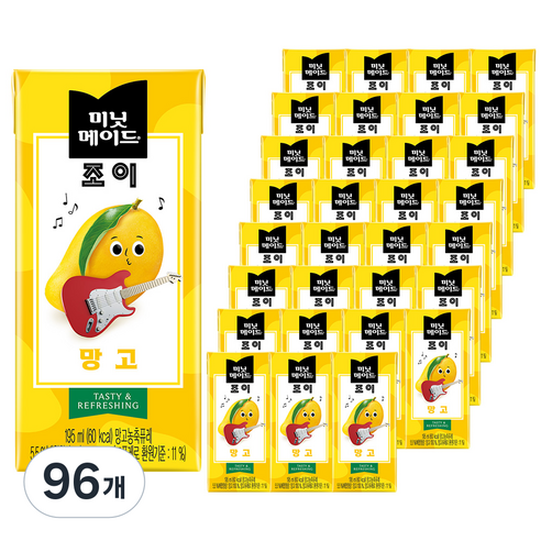 미닛메이드 조이 망고, 195ml, 96개