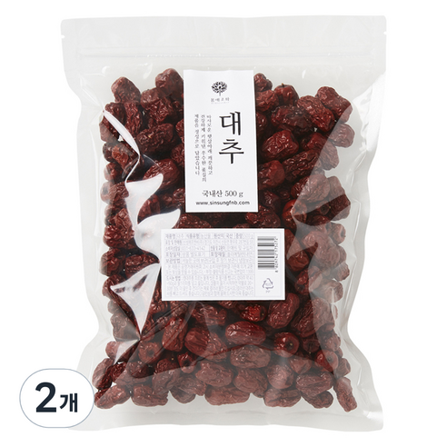 몸애조화 대추, 2개, 500g
