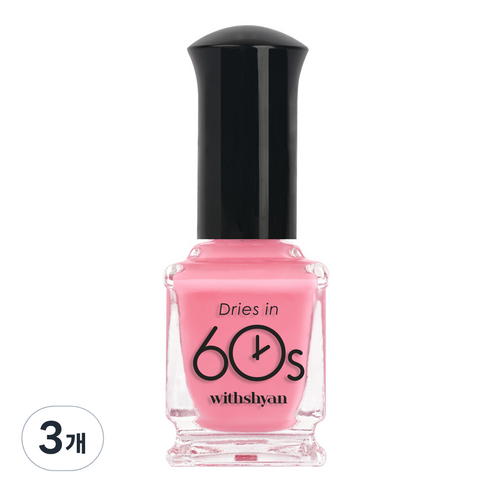 위드샨 60초 매니큐어 반투명 시럽 9ml, M05 풍선껌시럽, 3개