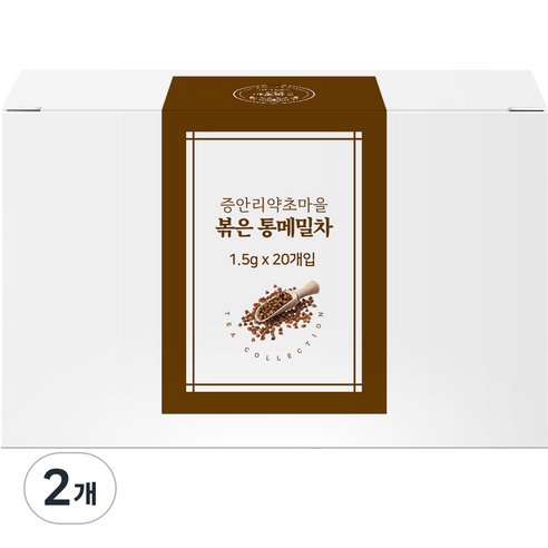 증안리약초마을협동조합 볶은 통 메밀차, 1.5g, 20개입, 2개