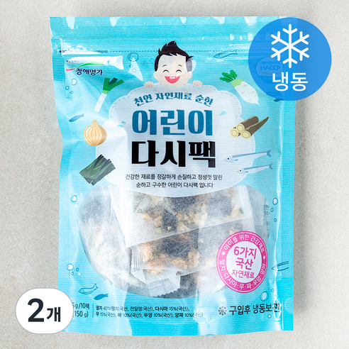 청해명가 어린이 다시팩 (냉동), 15g, 10개입, 2개