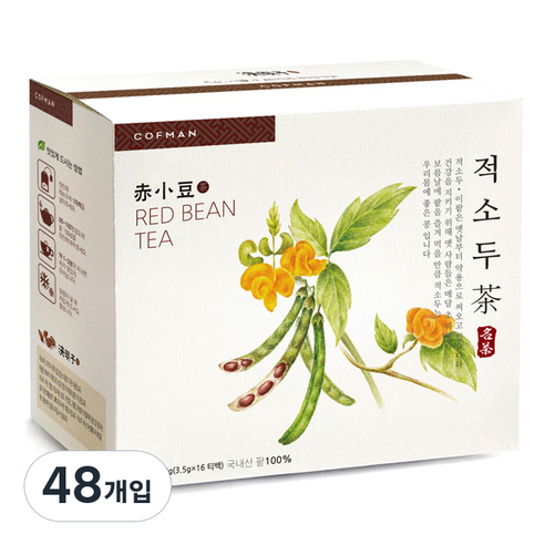 다원식품 적소두차, 3.5g, 16개입, 3개
