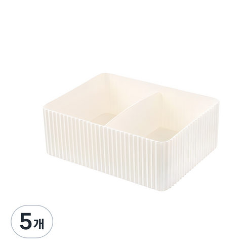 더자카 다용도 층층 화장품 정리함, 화이트, 5개
