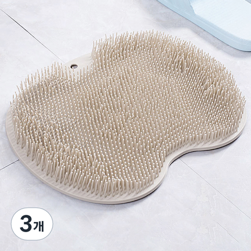 컬라피 발 브러쉬 매트 베이지 325g, 1개입, 3개