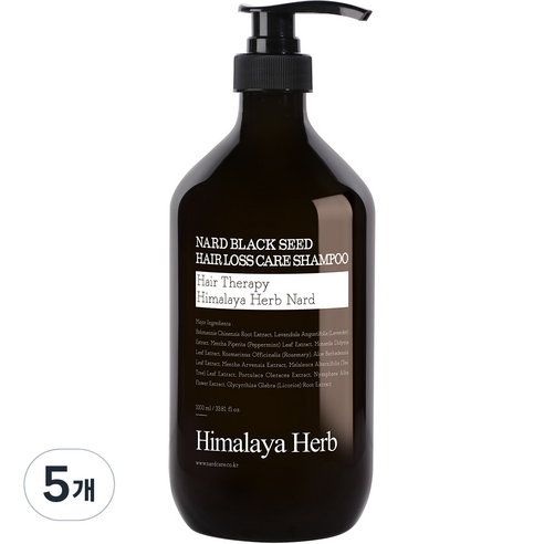 부케가르니 나드 블랙시드 탈모 샴푸, 1000ml, 5개