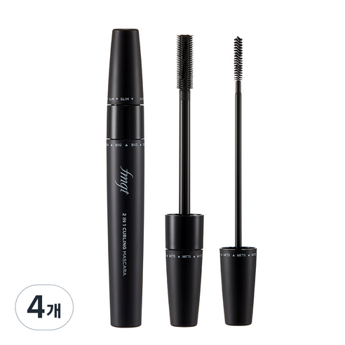더페이스샵 2in1 컬링 마스카라 8.5g, 01블랙, 4개