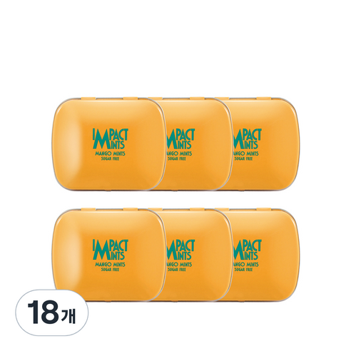 임팩트민트 망고 캔디, 14g, 18개