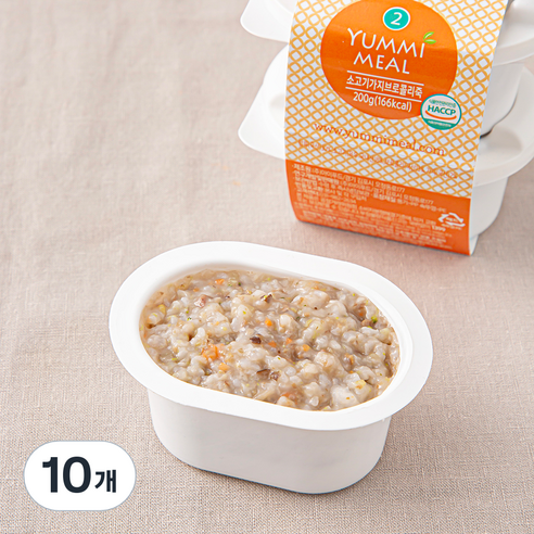 얌이밀 중기 2단계 만7~12개월 이유식, 100g, 10개, 혼합맛(소고기/가지/브로콜리)