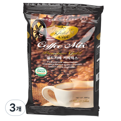 모카씨엔티 자판기용 골드카페 커피믹스, 800g, 1개입, 3개