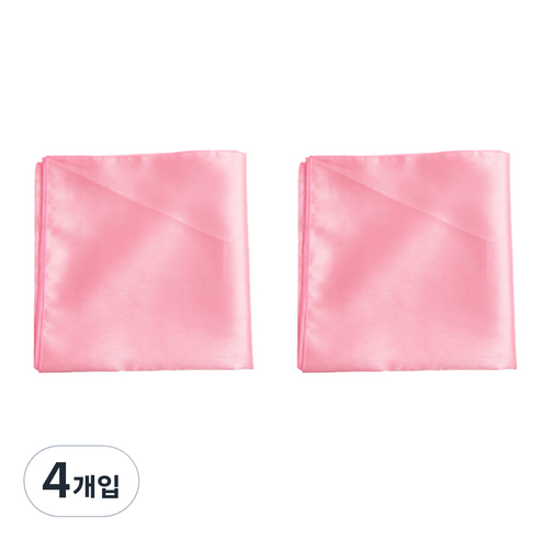 봄91 실크 홑보자기 90 x 90 cm, 로즈핑크, 4개입