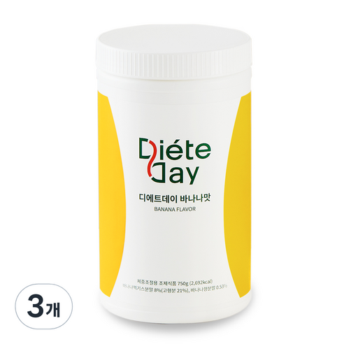 디에트데이 다이어트 단백질 쉐이크 바나나맛 750g, 3개