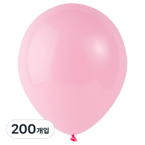 파티팡 풍선 라운드 30cm, 라이트핑크, 200개입