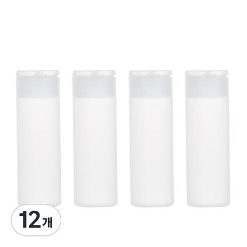 디오셀 깔금정리 다용도 소분 공병 50ml, 화이트, 12개