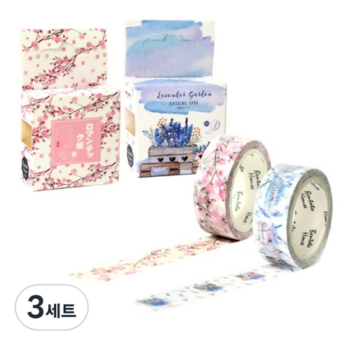 라이프포인트 마스킹 테이프 세트, S1015, S1017, 3세트