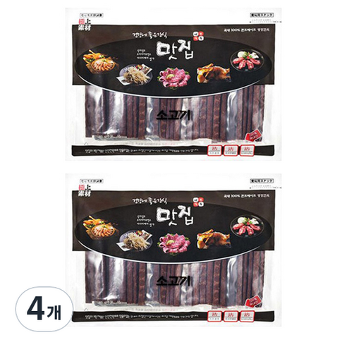 극상소재 반려동물 맛집 져키, 소고기, 360g, 4개