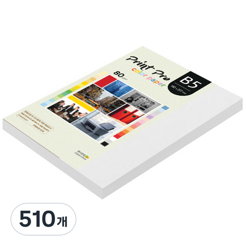 종이문화 프린트 프로 칼라 복사용지 No 30 스노우화이트 80g, B5, 510개