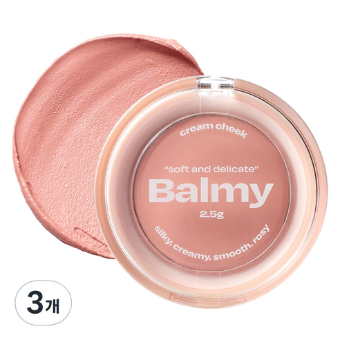 얼터너티브스테레오 바미 크림 치크 2.5g, 3개, 00 누디 애브리콧