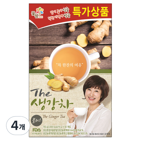 꽃샘 더 생강차 플러스, 15g, 50개입, 4개