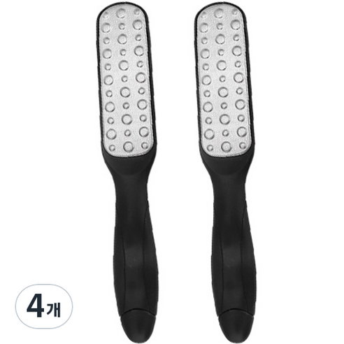 페이스바디 양면 발바닥 패드 스톤 풋 스크럽 제거기 블랙 100g, 2개입, 4개