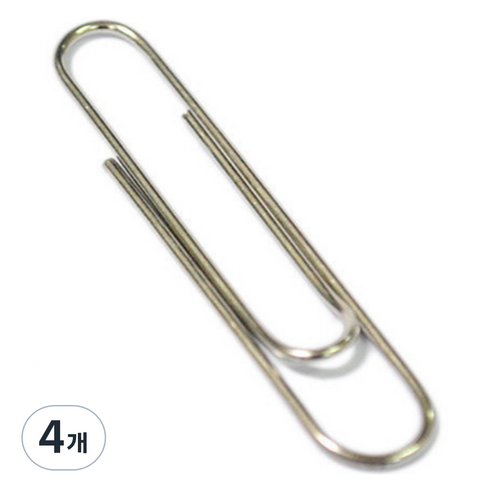 라이크존 다용도 클립 실버 78mm, 4개, 1개입