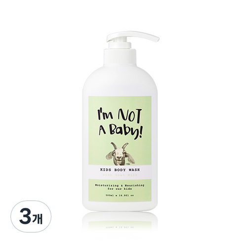 아임낫어베이비 키즈 바디워시, 500ml, 3개