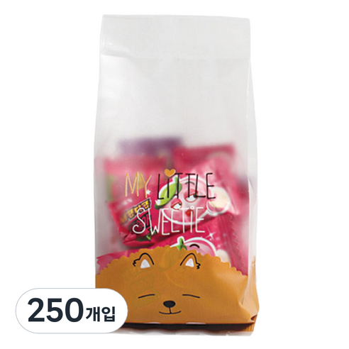 피크닉하우스 반투명 쿠키봉투, 멍이, 250개입