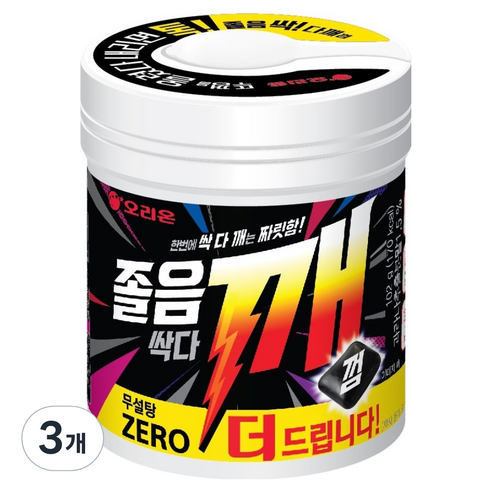 오리온 졸음싹다깨껌, 102g, 3개