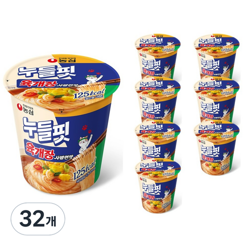 누들핏 라면 육개장사발면맛 35.5g, 32개