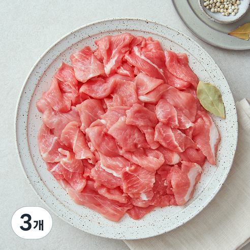 한돈 앞다리 불고기용 (냉장), 1000g, 3개