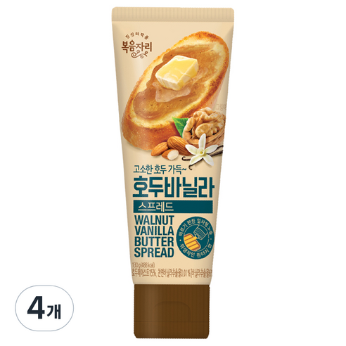 복음자리 호두바닐라 스프레드, 130g, 4개