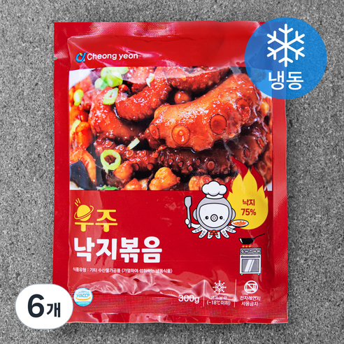 우주낙지볶음 (냉동), 300g, 6개