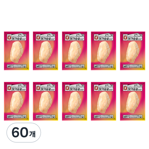 바로드숑 바로 먹는 닭가슴살 갈릭맛, 100g, 60개