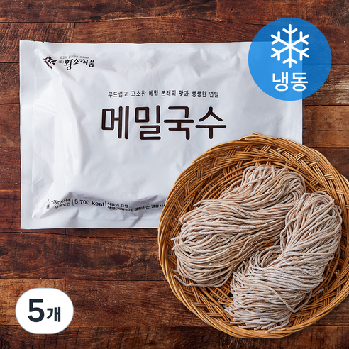 황소식품 메밀국수 (냉동), 2kg, 5개