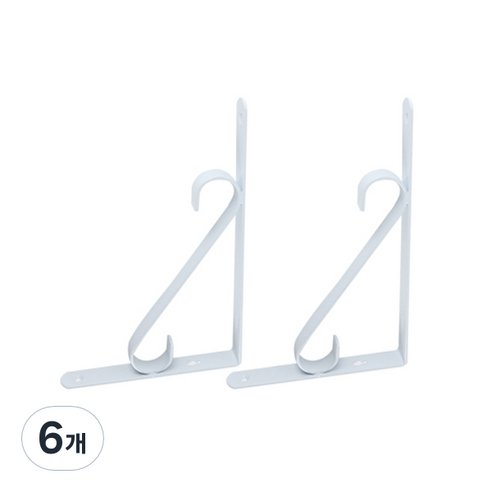 E.T.SHOP 싱글S 선반대 화이트, 6개