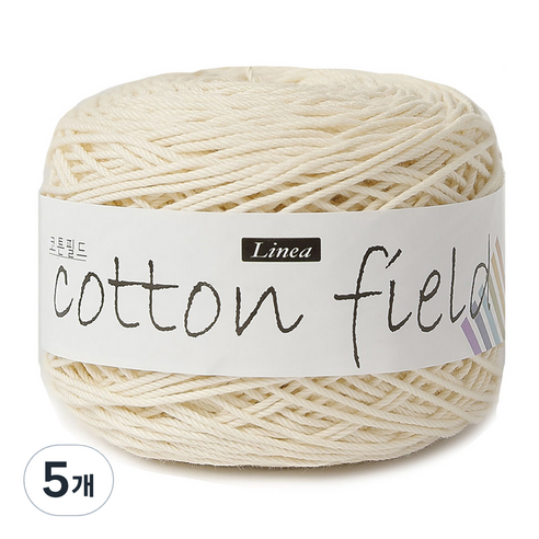 니뜨 코튼 필드 뜨개실, 301 아이보리, 5개
