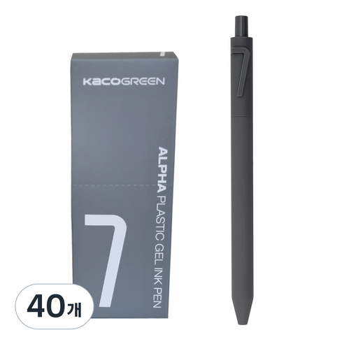 카코 알파 소프트 중성 젤펜 0.5mm, 숫자 7, 40개