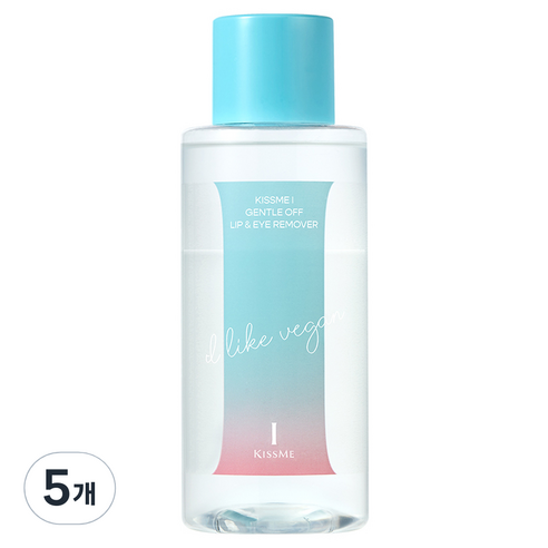키스미아이 젠틀 오프 립 앤 아이 리무버, 300ml, 5개