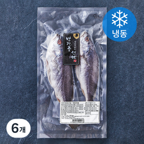 다미원 반건조 통 가이석태 2미 (냉동), 320g, 6개